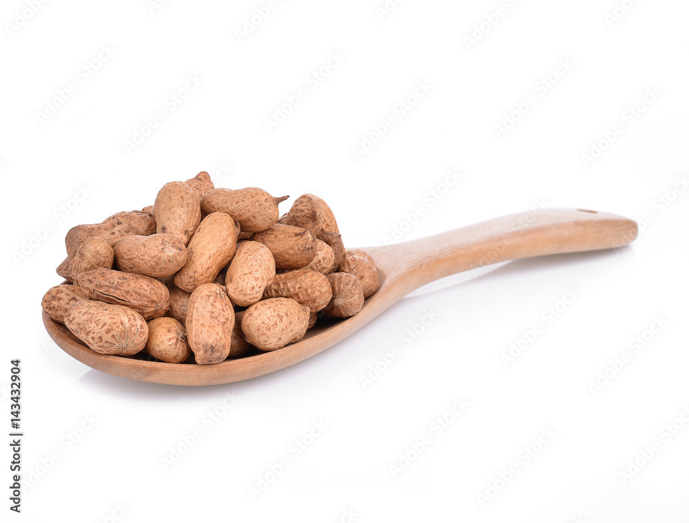 Peanut isolated on white background (peanut) Peanut isolated on white background (peanut)