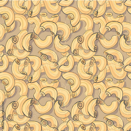 Seamless color pattern in the form of pasta.