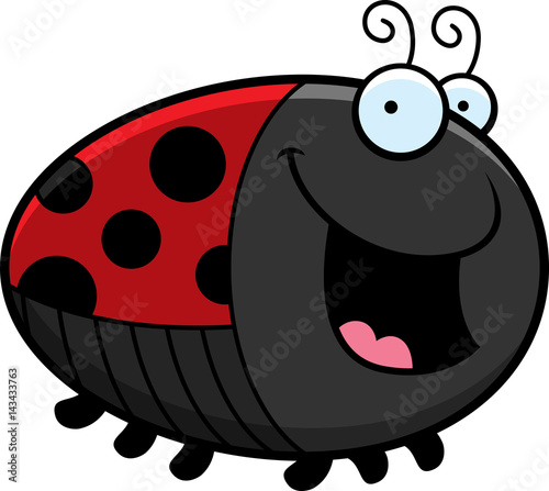 Cartoon Ladybug Smiling