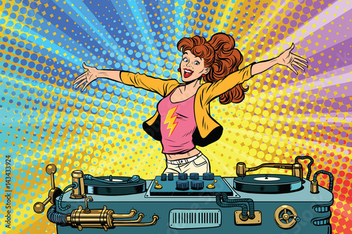 girl DJ club party youth lifestyle