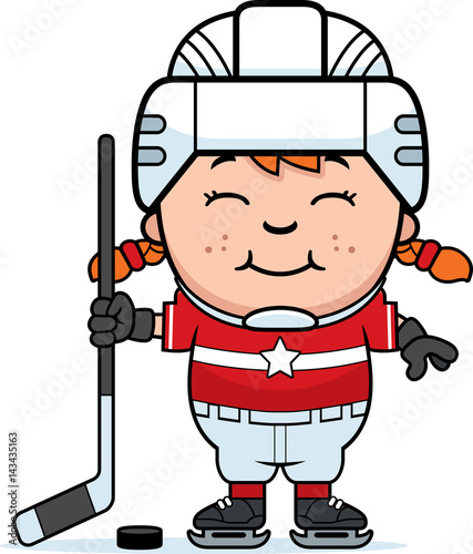 Cartoon Hockey Player