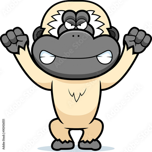 Angry Cartoon Gibbon
