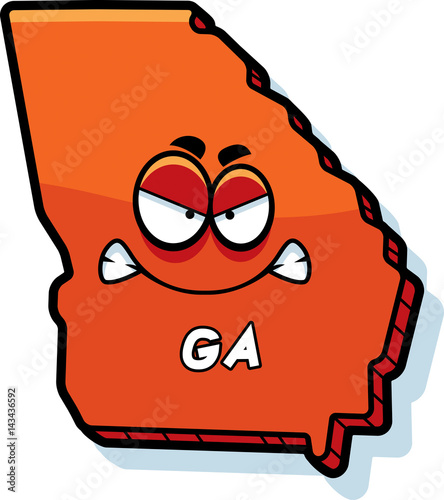 Cartoon Angry Georgia
