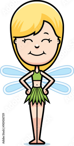 Cartoon Teen Fairy Smiling