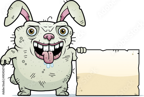 Ugly Bunny Sign