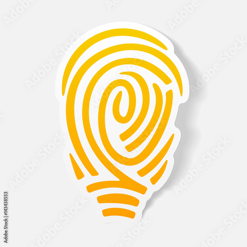 realistic design element: fingerprint