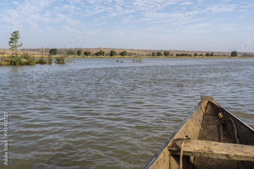 Pinasse Boat on the Niger River  Niger  West Africa