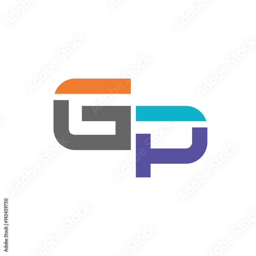 GP letter logo design vector illustration template, G letter logo vector, letter g and P logo vector, creative Letter GP letter logo
