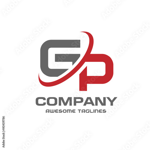 GP letter logo design vector illustration template, G letter logo vector, letter g and P logo vector, creative Letter GP letter logo
