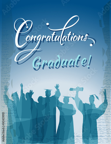 Fototapeta Naklejka Na Ścianę i Meble -  Graduation in silhouette