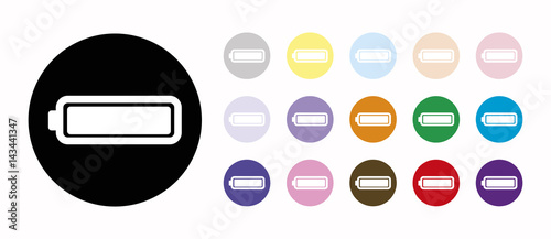 battery set icons
