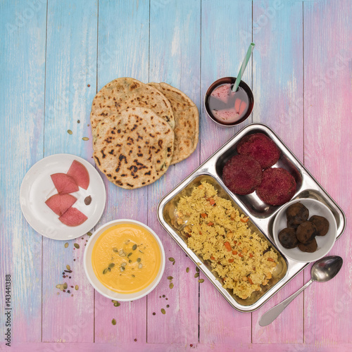 Vegetarian food set