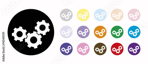 gears set icons
