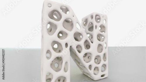 Bone structure title sequence