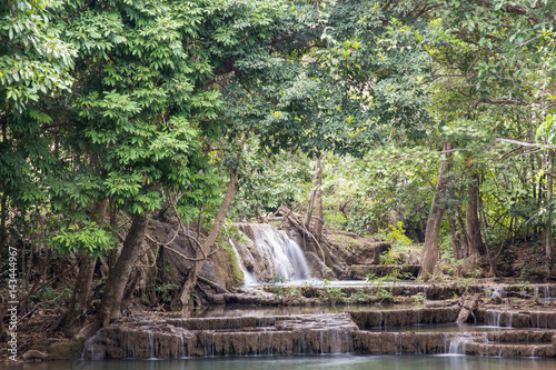 beautiful waterfall in thailand