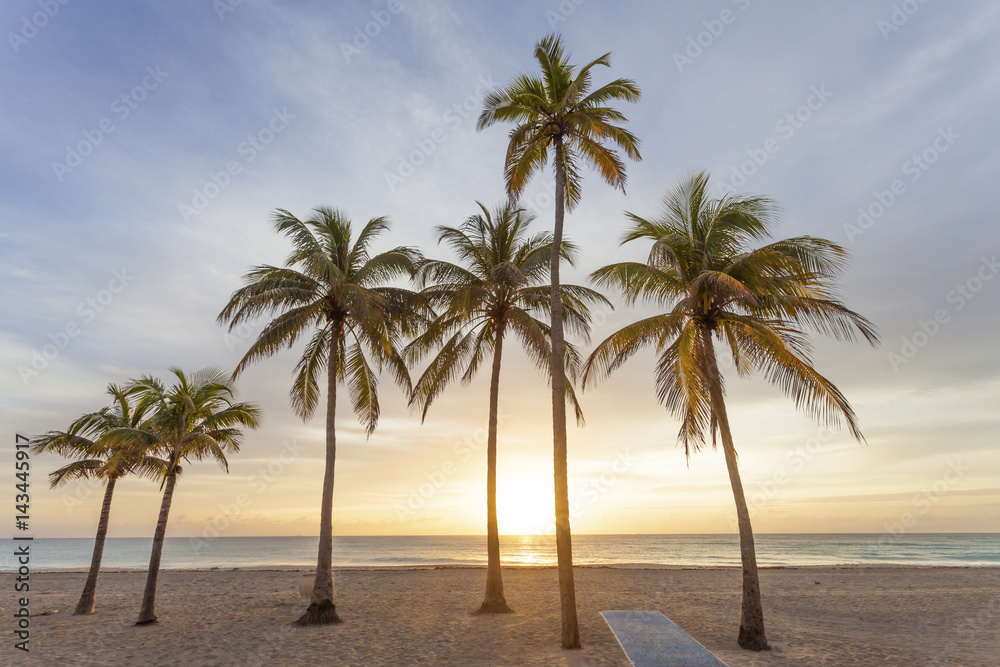 Fototapeta premium Sunrise at the beach in Florida