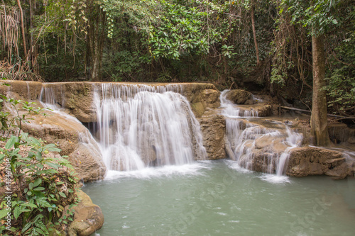 beautiful waterfall in thailand