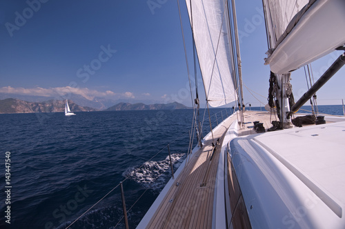 Sailing in Fethiye Bay Turkey