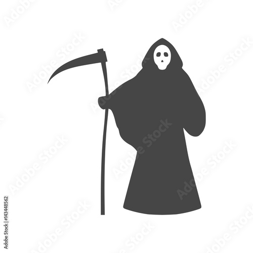 Death with scythe icon - Illustration