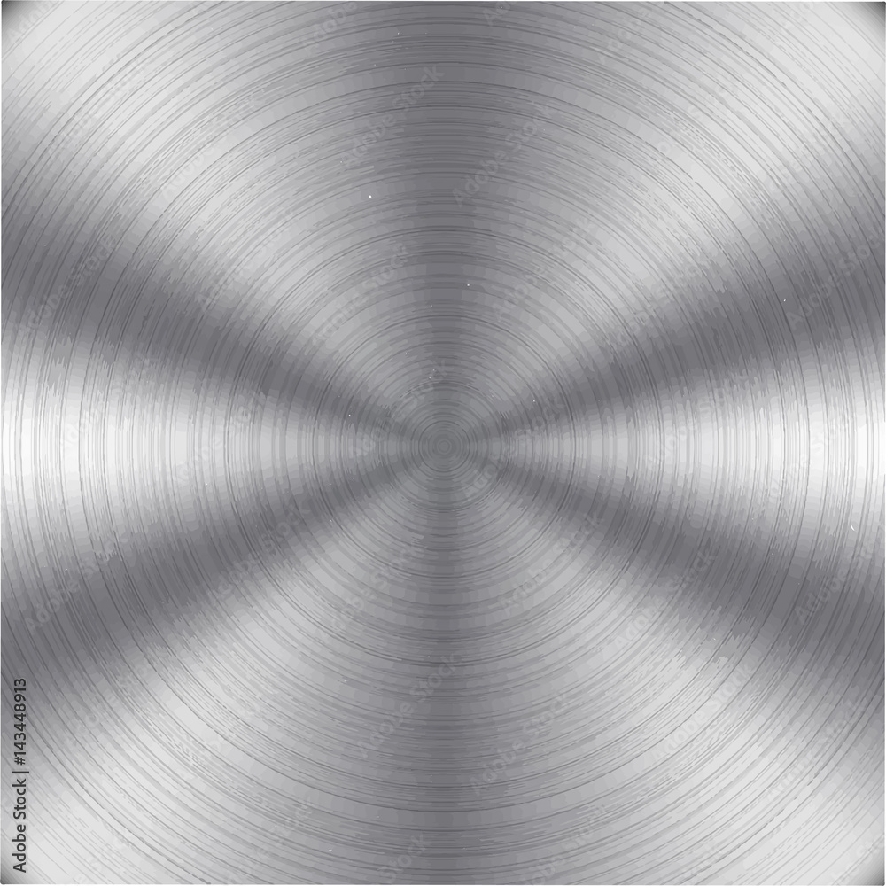 Circular Stainless Steel Metal Brushed Texture Circular Stainless Steel Metal Brushed Texture