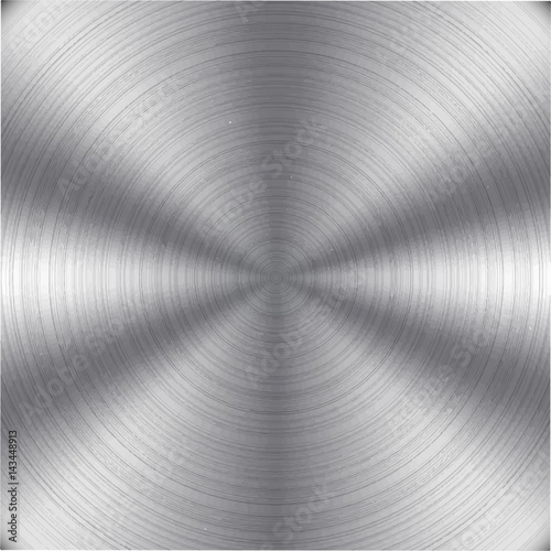 Circular Stainless Steel Metal Brushed Texture