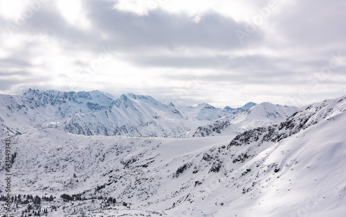 Fototapeta Naklejka Na Ścianę i Meble -  Mountain peak in winter