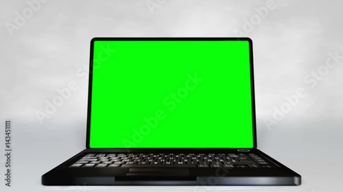 Ten high quality laptop motion scenes with green screen just color key and replace it with whatever you need 3d rendering