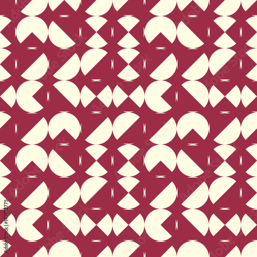 Foto Vector abstract seamless composition best for use as wrapping paper, symmetric ornate background created with simple geometric shapes, circles