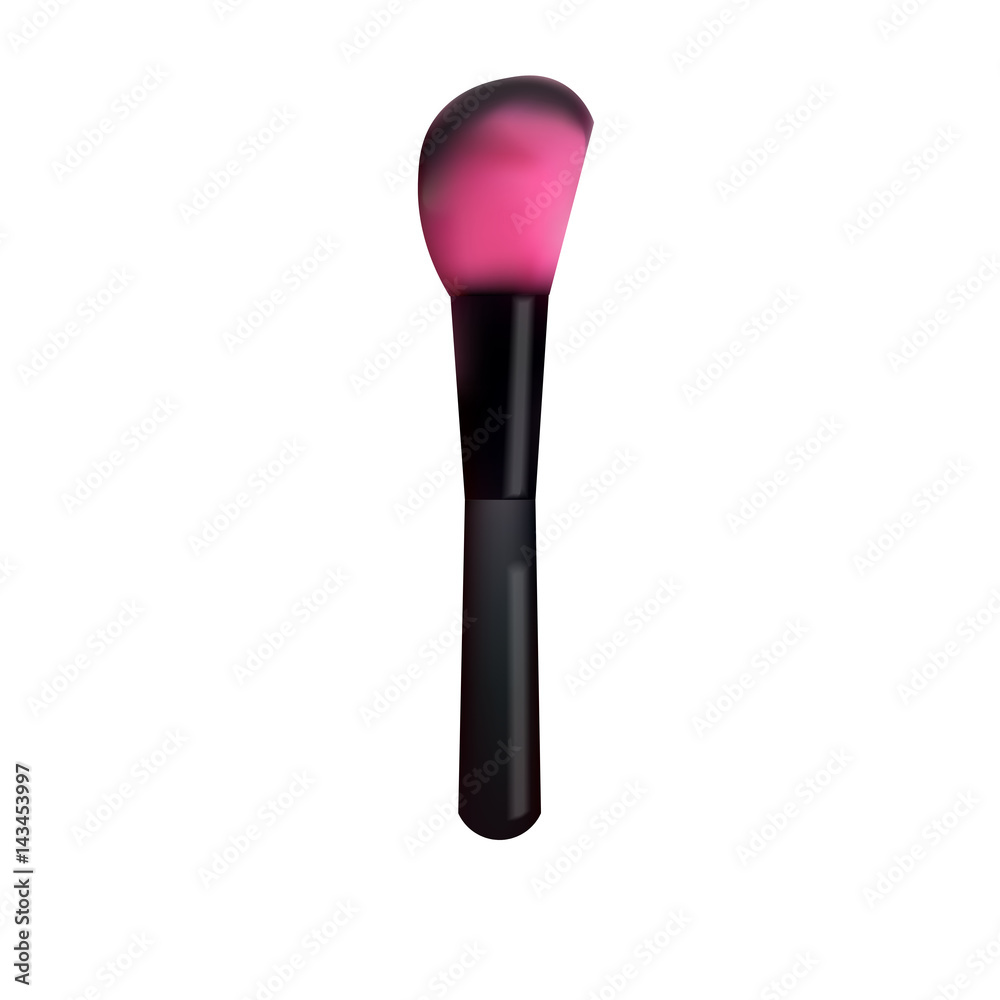Make-up brush. Make Up tool. Vector isolated object Make-up brush. Make Up tool. Vector isolated object