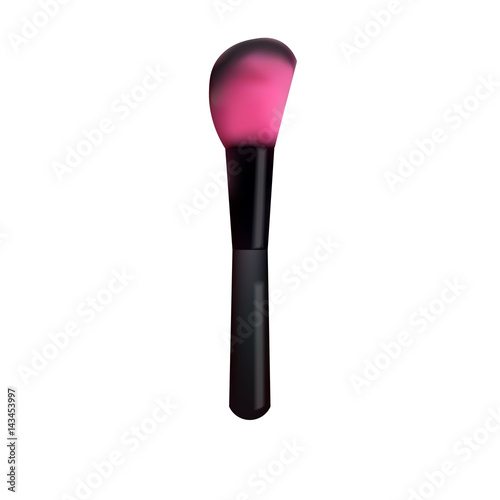 Make-up brush. Make Up tool. Vector isolated object