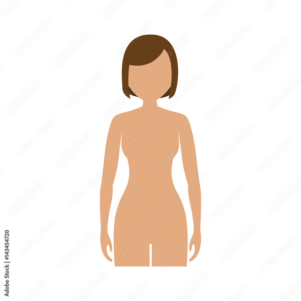 body of woman cartoon icon over white background. colorful design. vector illustration body of woman cartoon icon over white background. colorful design. vector illustration