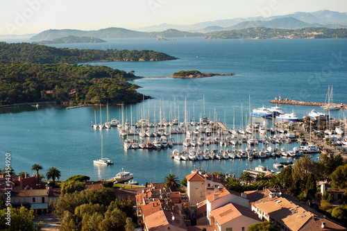 Scenic view of Porquerolles Port Cros National Park Hyeres France photo