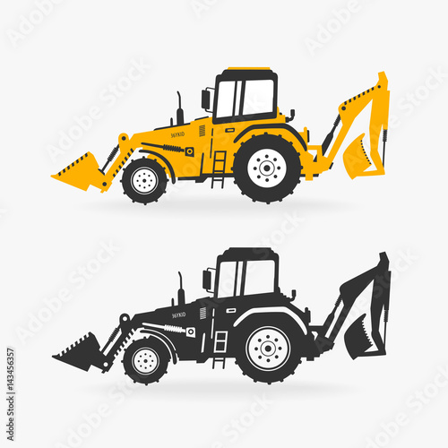 Vector Illustration Excavator
