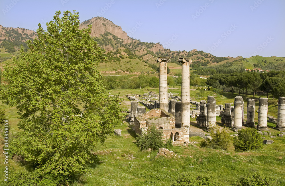 The temple of Artemis at Sardes, Turkey.