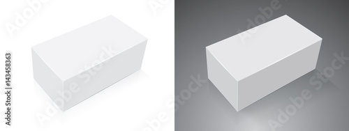 Box for your corporate identity. Easy to change colors. Mock Up Vector eps10