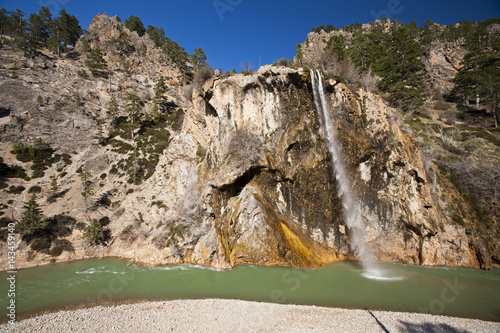 Waterfall Göksu Ermenek River Taşeli Mersin Turkey photo