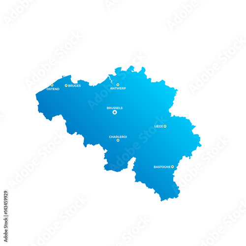 Belgium Cities Map