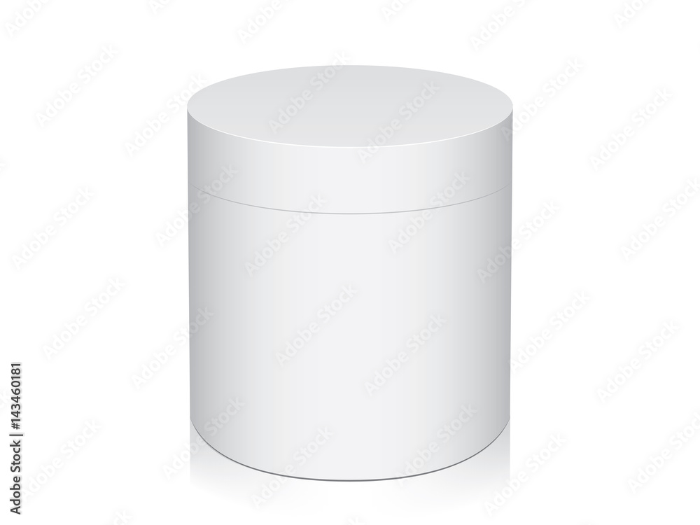 Round box for your design and logo. Easy to change colors. EPS10 Round box for your design and logo. Easy to change colors. EPS10