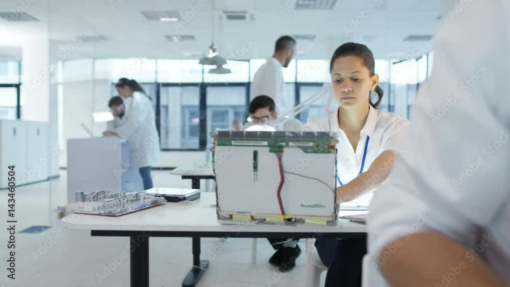  Electronics engineering team building & testing robotics & electronics