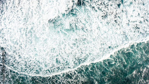 Ocean waves seen from above
