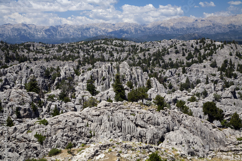 Karstic geology of Taurus Range in Mediterranean Turkey