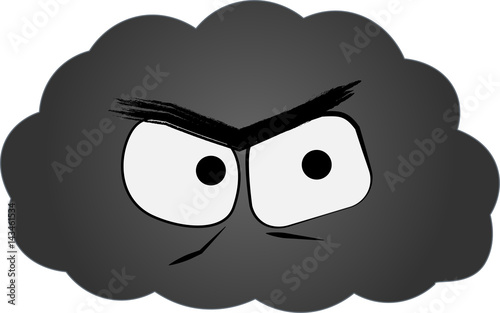 Emoji vectors clouds icons set