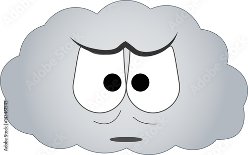 Emoji vectors clouds icons set