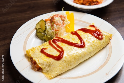 omelette rice, 오므라이스