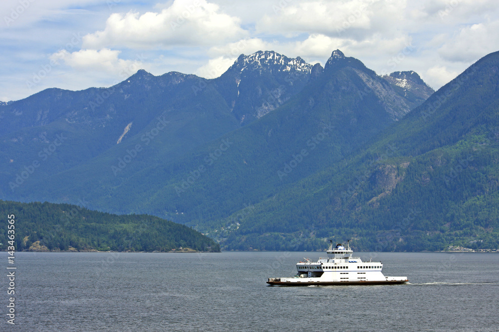 Ferry in British Columbia, Canada