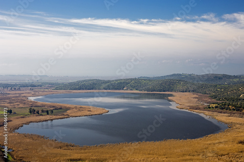 Scenic view of Barut  u Lake Sel  uk Turkey
