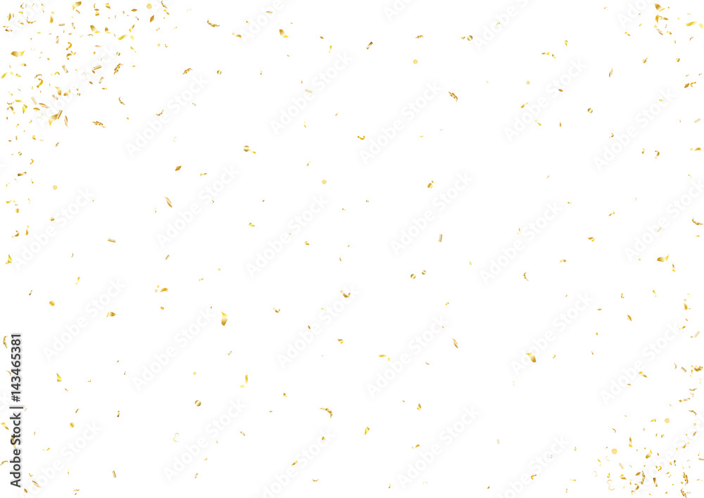 Abstract background with flying subtle golden confetti. Abstract background with flying subtle golden confetti.