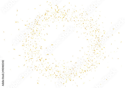Abstract background with flying subtle golden confetti.