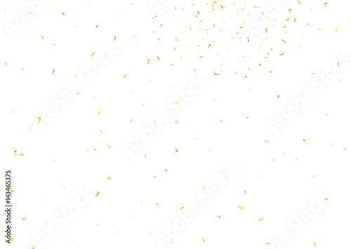 Abstract background with flying subtle golden confetti.