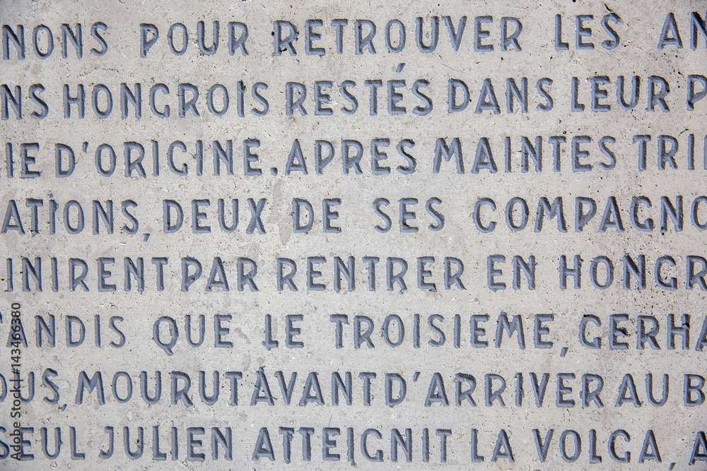Obraz premium Background of wall with latin inscriptions
